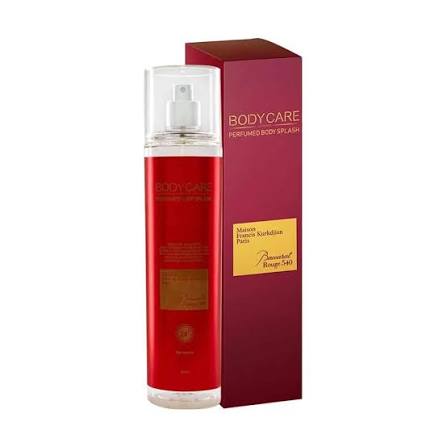 بادی اسپلش BODY CARE با رایحه Baccarat Rouge 540